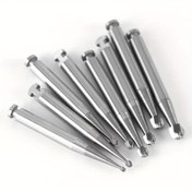 Resim 5 adet Tungsten Karbür Burs Seti - Düşük Hız Yuvarlak RA Serisi, 2.35mm Shank Çap, Parlatılmış Yüzey, Metal İşleme ve Delme için İdeal, Hex, Torx, Phillips ve Düz Sürücüler dahil 