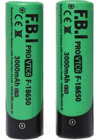 Resim F.b.ı Vtc6 18650 3.7v 3000mah 30a Li-ion Şarjlı Pil + Pil Taşıma Kutusu 2'li Set Tdrtr Çok Renkli 