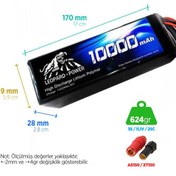 Resim Leopard Power 10000 mAh 11.1V 3S 25C UAV & Multirotor Lityum Polimer Lipo Batarya Pil 