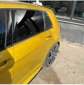 Resim Vw Golf 7-7.5 Kasa İçin Kelebek Cam Vizörü Kaplaması Siyah Renk-Bantlı 