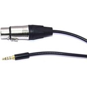 Resim Mikrofon Çevirici - Xlr 3 Pin Dişi - 3.5 Mm Trrs Erkek - 7 Metre 