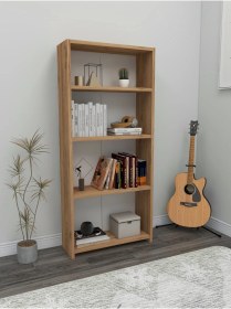 Resim 4 Raflı Çok Amaçlı Raf ,mutfak Rafı, Kitaplık, Erzaklık, Kiler Rafı Ceviz 