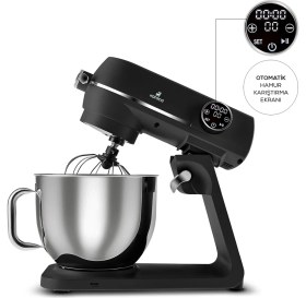 Resim Karaca Multichef Dokunmatik Ekran 1800W 7 Litre 10 Hız Kademeli Premium Döküm Mikser 