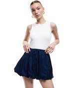 Resim Bisiklet Yaka Kolsuz Slim Fit Basic Kadın Atlet 