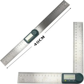 Resim Liyao 200MM Plastik 200MM /300 mm Dijital Metre Açı Inklinometre Açı Dijital Cetvel Elektron Açı Ölçer Iletki Açı Bulucu (Yurt Dışından) 