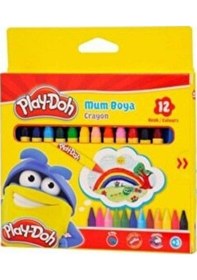Resim Play-Doh Mum Pastel Boya Crayon Yuvarlak 12 Renk Crn-Cr004 