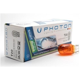 Resim Photon T20 21w 12v Tek Devre Amber Ampul 10 Adet Ph5729 