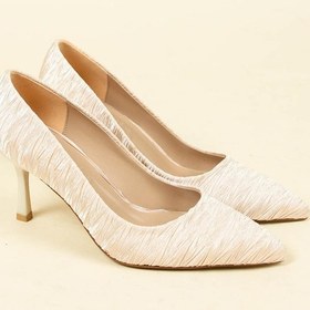 Resim Pliseli Saten Stiletto Ten-6220 Ten 