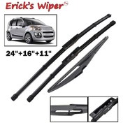 Resim Erick'in Silecek Ön Ve Arka Silecek Lastikleri Citroen C3 Picasso 2011 - 2017 Ön Cam Ön Cam Pencere Yağmur Fırçaları 