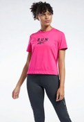 Resim WOR Run SW Graphic Pembe Kadın Kısa Kol T-Shirt Reebok