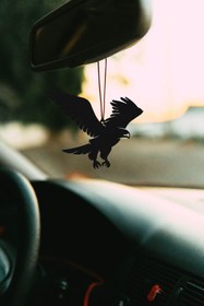 Resim Oyunzu Araba Süsü Metal Uçan Kartal Motif Dikiz Aynası Süsü Hediyelik 