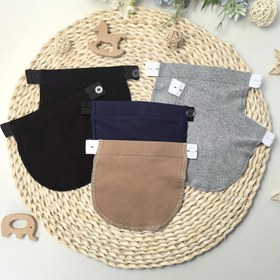 Resim 2/4/6/10'lık Hamilelik Genişletme Kayışları - Ayarlanabilir Düğmeli, Esnek Gebelik Bel Bandı - Plus Beden Kadınlar ve Hamileler İçin, Siyah/Lacivert/Beyaz/Gri - Rahat Kumaşlı, Gizli Kaplama, Maternite Pantolon ve Etekler için 