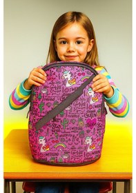 Resim Newbag Unicorn Kız Anaokulu Sırt Çantası Yeni Sezon -açık Pembe 