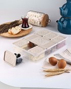 Resim Mithra Life 8 Adet Krem Kapaklı Kahvaltılık Seti Saklama Kabı MIT1164 