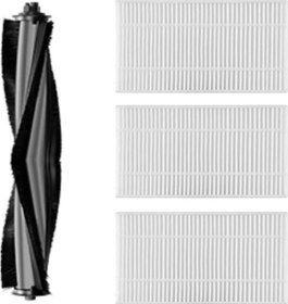 Resim Karaca Vantuz Off Road 2in1 (RS007) Robot Süpürge Uyumlu 4'lü Yedek Parça Seti - Muadil Ürün 