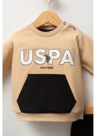 Resim U.S. Polo Assn. U.s.polo Assn Erkek Bebek 2li Takım - Bej Bej 