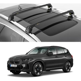 Resim Turtle Air-2 Black Kit, Bmw Ix3 Tavan Taşıyıcı Portbagaj Ara Atkı 