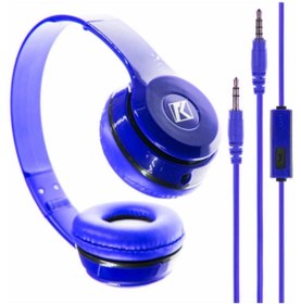 Resim Kensa Kh-08 AuX kablolu Mikrofonlu Kulaklık Mavi 