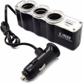 Resim Eraks Araba Araç Oto Çakmak Çoklayıcı Çoğaltıcı Soketi USB Çakmaklık 