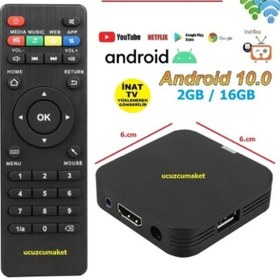 Resim Android 10 Mini Android Tv Box 2g Ram -16gb Rom İnat Tv 