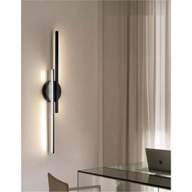 Resim Fer Avize Asya Modern Tasarım Siyah Renk Gün Işığı Ledli Banyo - Mutfak - Salon LED Aplik 