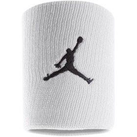 Resim Nike Jordan NBA Jumpman Unisex Beyaz Basketbol Bileklik J.KN.01.101.OS 