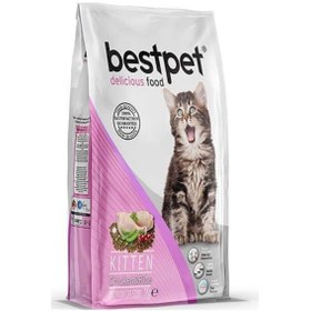 Resim Bestpet Kitten Tavuklu ve Pirinçli Yavru Kedi Maması 1 KG 