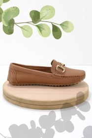 Resim Bambi Taba Hakiki Deri Kadın Loafer Ayakkabı K01257020303 