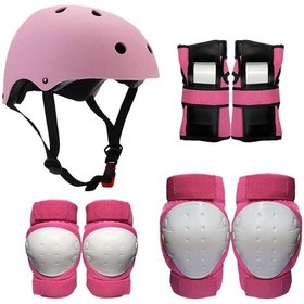 Resim Padalink Çocuklar Ve Gençler İçin 7'li Koruyucu Set: Scooter, Paten, Bisiklet Sporlarında Tam Koruma Sağlayan Dizlik, Dirseklik, Bileklik Ve Kask 