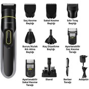 Resim Goldmaster Aksiyon 17 Kademeli 10 In 1 Standlı Tıraş Makinesi 