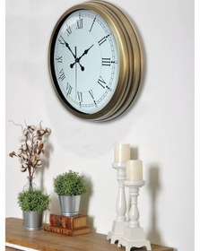 Resim Retro Modern Roma Rakamlı 40 Cm Metal Duvar Saati Diğer 