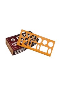 Resim Yıldızlar 040 Geometrik Şablon Cetvelli 25 CM Sarı 