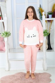 Resim ASEL PİJAMALARI Peluş Çocuk Kışlık Pijama Takımı 