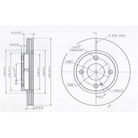 Resim Fren Dısk On Hava Kanallı 258-4- Ford Fıesta 2008- Mga 50474 Oem 