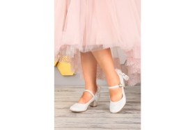 Resim Kiko Kids Cara Çupra Günlük Kız Çocuk 4 Cm Topuklu Abiye Ayakkabı 