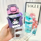 Resim 1 adet Sanrio HelloKitty Açık Hava Sporları Su Şişesi, büyük kapasiteli taşınabilir, yan sızdırmazlık önleyici, pipetli kapak, okula dönüş sezonu hediyesi, gezilere uygun taşıma için uygun, iyi arkadaşa doğum günü hediyesi 