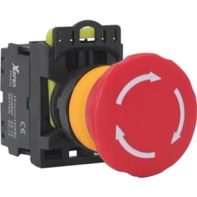 Resim Xkoren 1no+1nc Kontaklı Klipsli Acil Stop Butonu (10 Adet) 