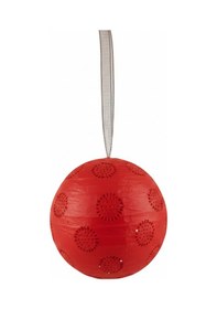 Resim 35 Cm Kırmızı Dantelli Japon Feneri Çin Feneri Parti Dekorasyonu Diğer 