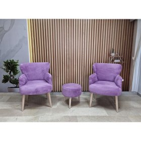 Resim WATERYBROOK 3lü Koltuk Seti Berjer - Tekli Koltuk - Puf Seti - Cafe - Balkon - Ofis Mobilyası 