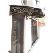 Resim Metal Taşıyıcılı Kapı Üstü Pratik Sundurma 150x120 Md2 