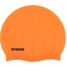 Resim Avessa Turuncu Silikon Bone Deniz Bonesi Havuz Bonesi Yüzücü Bone Turuncu 