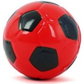 Resim Kauçuk 9 Cm Top Kırmızı Futbol 