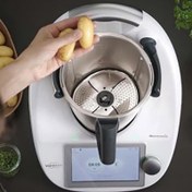 Resim Paslanmaz Çelik Soyma Aparatı Thermomix TM5 TM6 ile Uyumlu - Zahmetsiz Soyma İçin Gıda Teması Güvenli Bıçak Kılıfı 