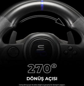 Resim Subsonic Direksiyon Seti Superdrive Ps3/ps4/pc/xboxone/xbox360 Gaming Oyun Oyuncu Direksiyonu 