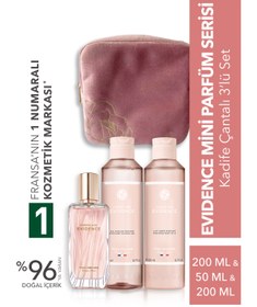 Resim Yves Rocher Evidence Mini Parfüm Serisi Kadife Çantalı 3’lü Set-9916920 