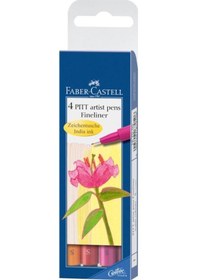 Resim Faber Castell Pitt Artist Pens Fineliner 4Lü Çizim Kalemi 167005 