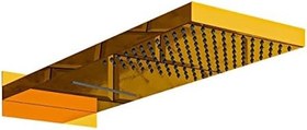 Resim Fause Ankastre Panel Tepe Duş Başlığı Şelale KTD110 (Altın) 