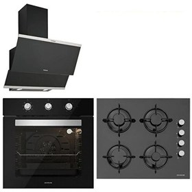 Resim Siyah Cam Ankastre Set (BO6503B01 - CS5349B01 - 3420 Class) 