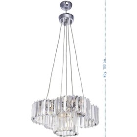 Resim Trendylight Zambak Krom Modern Taşlı 