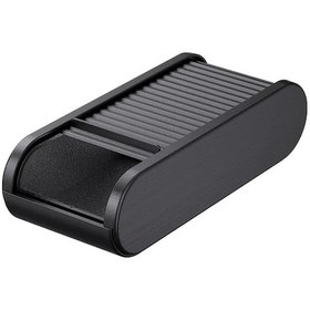 Resim Xuweiwei Siyah Evrensel Kayar Kapaklı Konsol Organizatörü - Abs Malzeme - Kolay Kurulum 